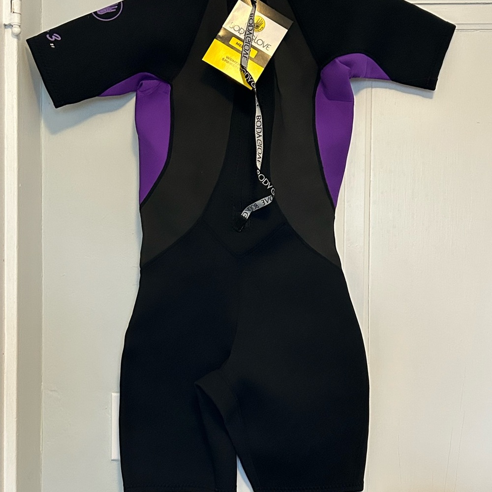 Body Glove Black and Purple Women's Springsuit - Picture 3 of 7
